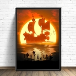 tableau toile one piece thousand sunny ship 1
