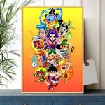 tableau toile one piece mugiwara tiny wano 1