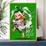 tableau toile one piece roronoa zoro tiny wano 1