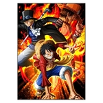 tableau toile one piece trois frere luffy ace sabo 3
