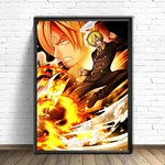 tableau toile one piece vinsmoke sanji 1