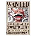 tableau one piece wanted monkey luffy 3