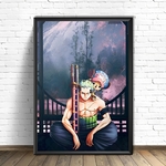 tableau toile one piece zoro chopper 1