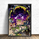 tableau toile one piece zoro ashura 1