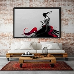 tableau toile one piece roronoa zoro bw 2