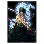 tableau toile one piece roronoa zoro dragon 3