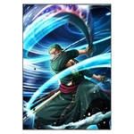tableau toile one piece roronoa zoro storm 3