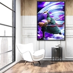 tableau toile one piece roronoa zoro tornado 2