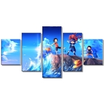 tableau toile one piece 5 parties frères luffy sabo ace 3