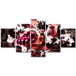 tableau toile one piece 5 parties luffy gear fourth snakeman 3