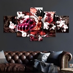 tableau toile one piece 5 parties luffy gear fourth snakeman 1