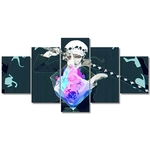 tableau toile one piece 5 parties trafalgar law heart 3