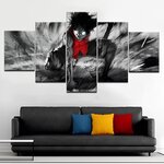 tableau toile one piece 5 parties monkey luffy haki 2