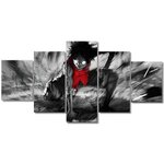 tableau toile one piece 5 parties monkey luffy haki 3