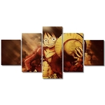 tableau toile one piece 5 parties monkey luffy strawhat 3
