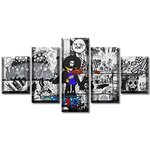 tableau toile one piece 5 parties manga brook 3