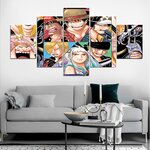 tableau toile 5 parties one piece onigashima war 2