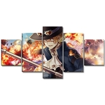 tableau toile one piece 5 parties sabo revolutionnaire 3