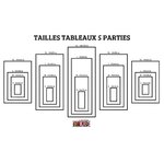 tailles toiles tableaux boutique one piece 5 parties