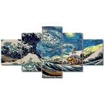 tableau toile one piece 5 parties vogue merry waves 3