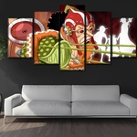 tableau toile one piece 5 parties usopp dressrosa 1