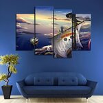 tableau toile one piece 4 parties vogue merry 2