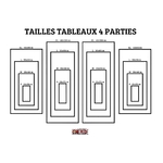 taille toiles tableaux boutique one piece 4 parties 1