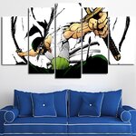 tableau toile one piece 5 parties roronoa zoro santoryu 1