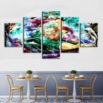 tableau toile one piece 5 parties roronoa zoro shuusui 1
