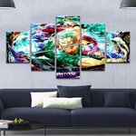 tableau toile one piece 5 parties roronoa zoro shuusui 2