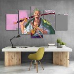 tableau toile one piece 5 parties roronoa zoro wano kuni 2