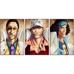 tableau toile one piece 3 parties amiraux marine 3