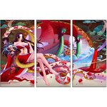 tableau toile one piece 3 parties princesse serpent hancock 3