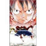 tableau toile one piece 3 parties luffy kings haki 3