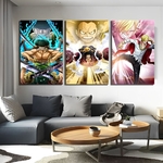 tableau toile one piece 3 parties monster trio 2