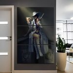 tableau toile one piece 3 parties nico robin beginning 2