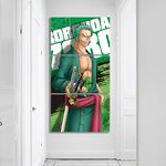 tableau toile one piece 3 parties roronoa zoro 1