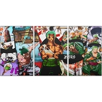 tableau toile one piece 3 parties roronoa zoro combats 3