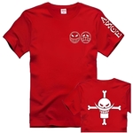 t shirt one piece ace barbe blanche rouge