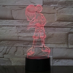 lampe 3d one piece monkey luffy rouge