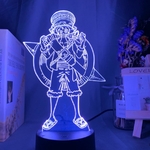 lampe 3d one piece monkey luffy hat bleu 2