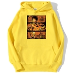 sweatshirt hoodie one piece freres luffy ace sabo jaune