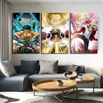 tableau toile one piece 3 parties luffy kings haki 2