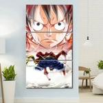 tableau toile one piece 3 parties luffy kings haki 2