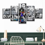 tableau toile one piece 5 parties manga brook 1