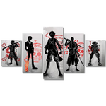 tableau toile one piece 5 parties mugiwara shadows 3