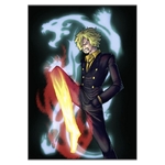 tableau toile one piece vinsmoke sanji tiger 3