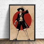 tableau toile one piece red point luffy 4