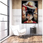 tableau toile one piece heritage luffy shanks roger 5