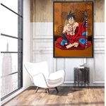 tableau toile one piece luffytaro 5